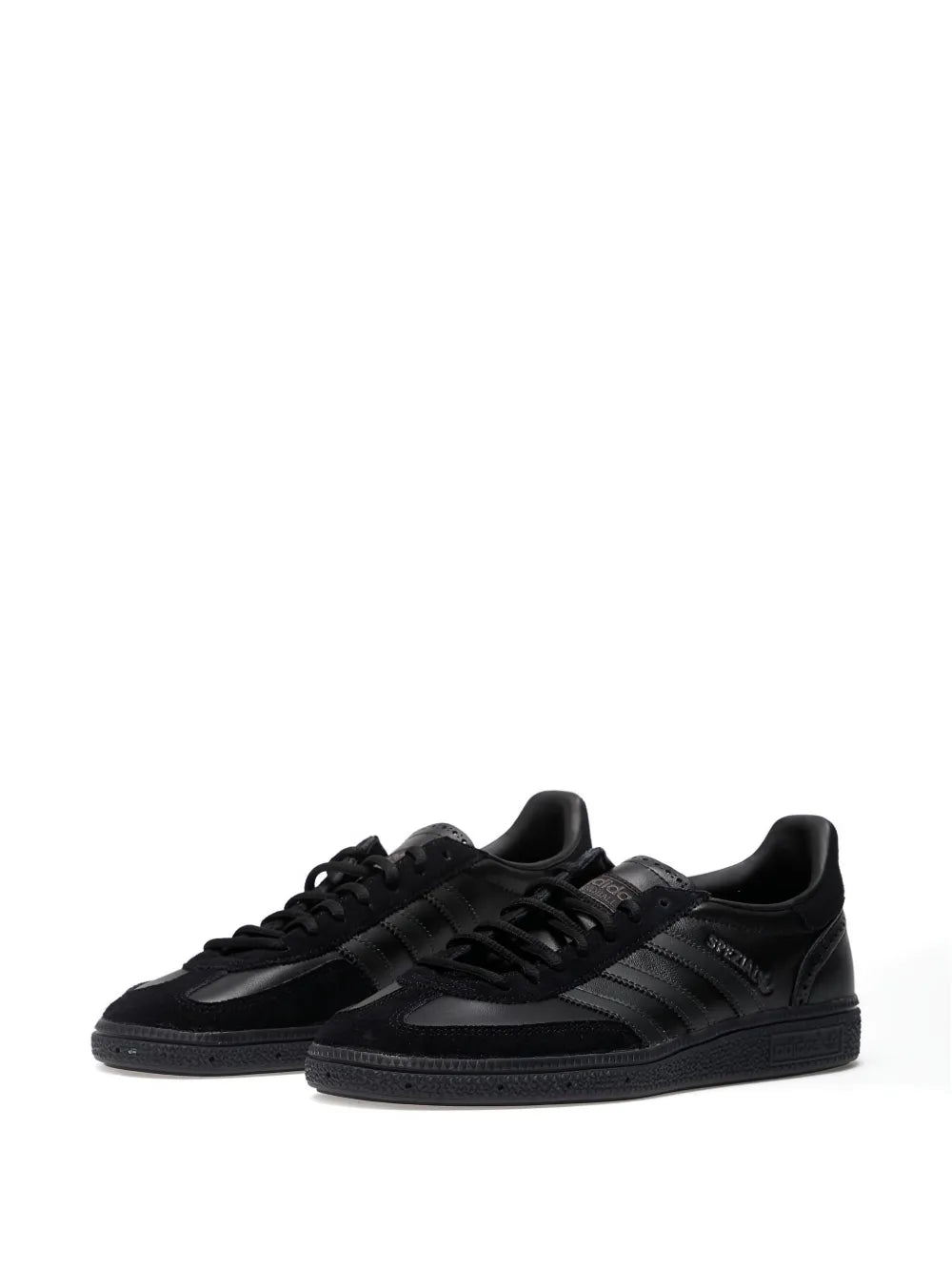 adidas Handball Spezial Leather Sneakers — Black — Size US M 7.5 - US W 9 — Side View
