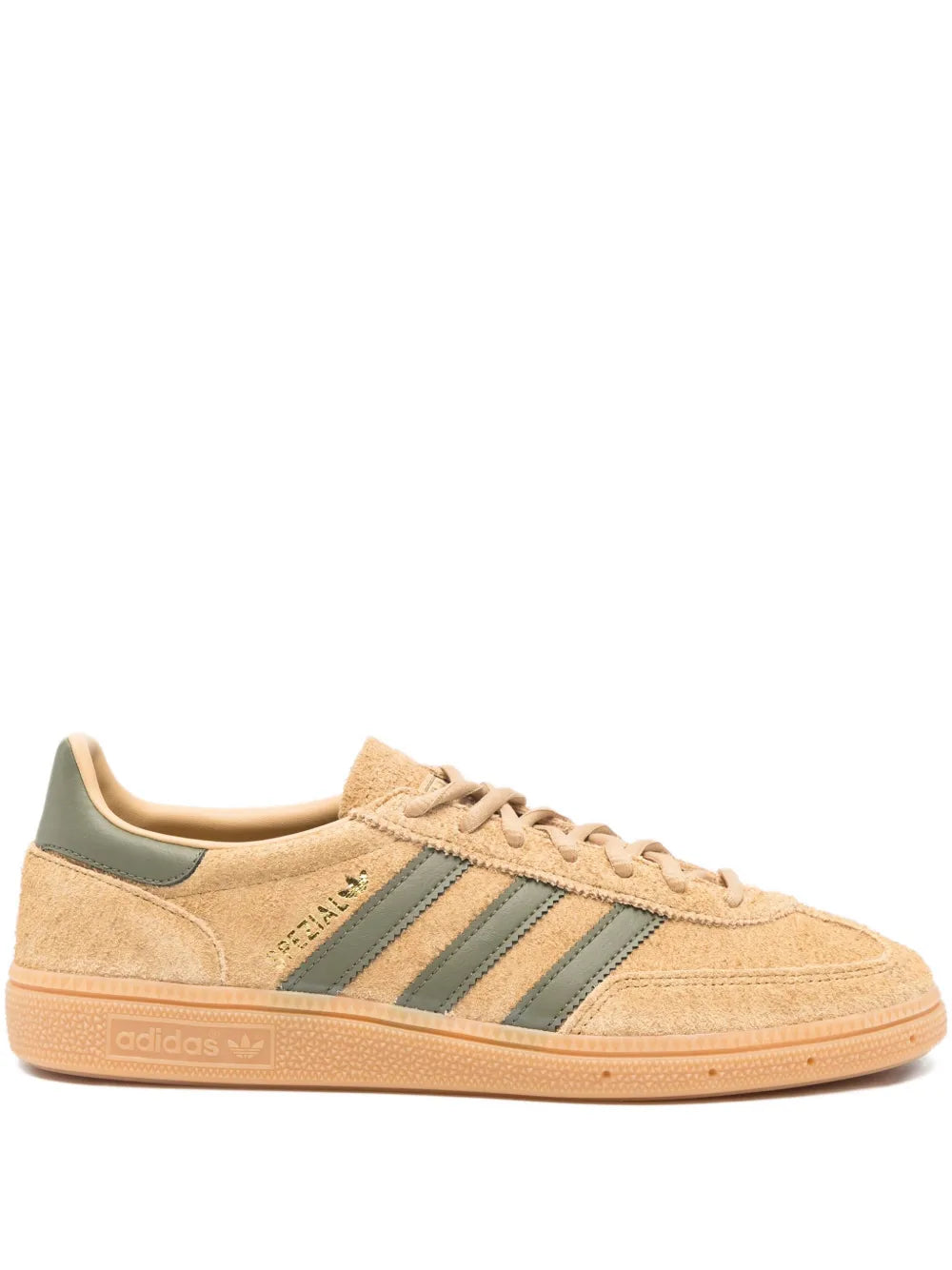 adidas Handball Spezial Sneakers — Beige — Size US M 4.5 - US W 6 — Front View