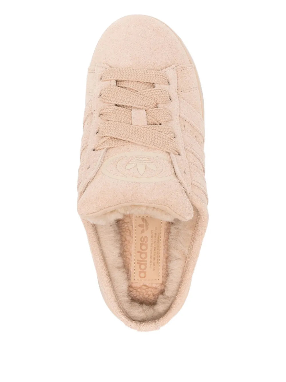 adidas Campus 00S Sneakers — Light Beige — Size US M 11.5 - US W 13 — Top View