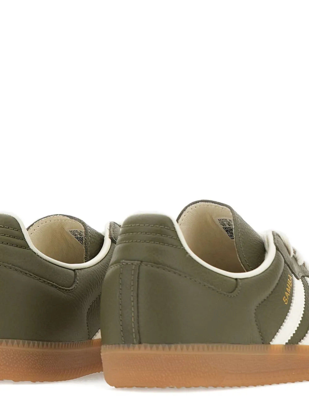 adidas Samba Og Sneakers — Khaki Green — Size US M 7.5 - US W 9 — Detail View