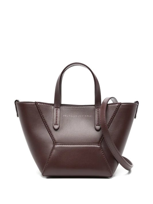 Brunello Cucinelli Top Handle Tote Bag — Same as shown — Size One Size — Front View