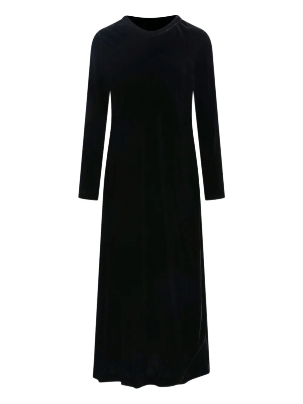 Aspesi Velvet Midi Dress — Black — Size XS — Front View