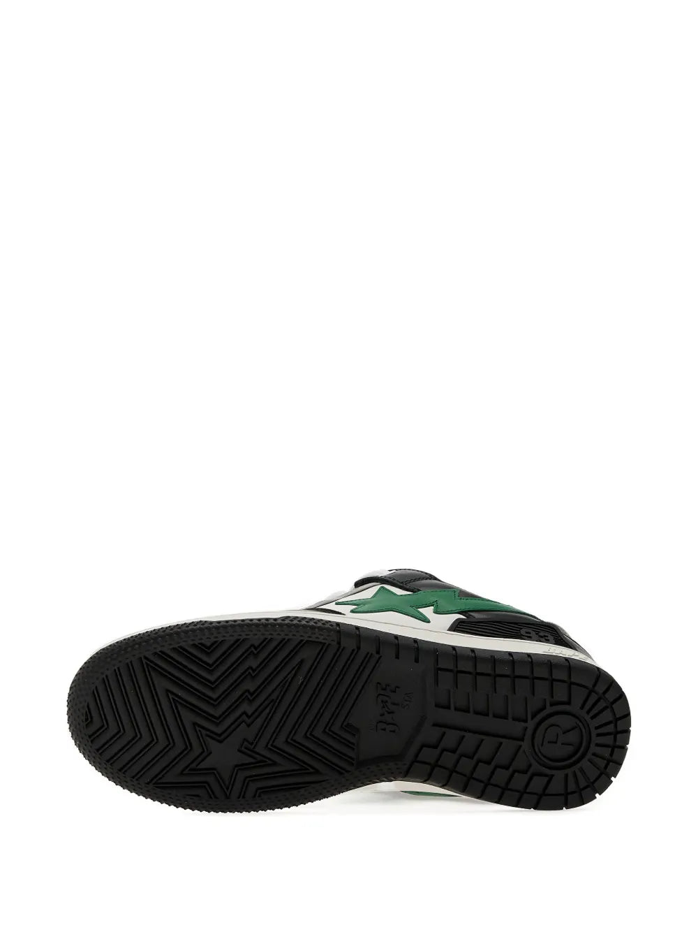 A Bathing Ape?Sk8 Sta Sneakers — Black — Size US M 3.5 - US W 5 — Top View