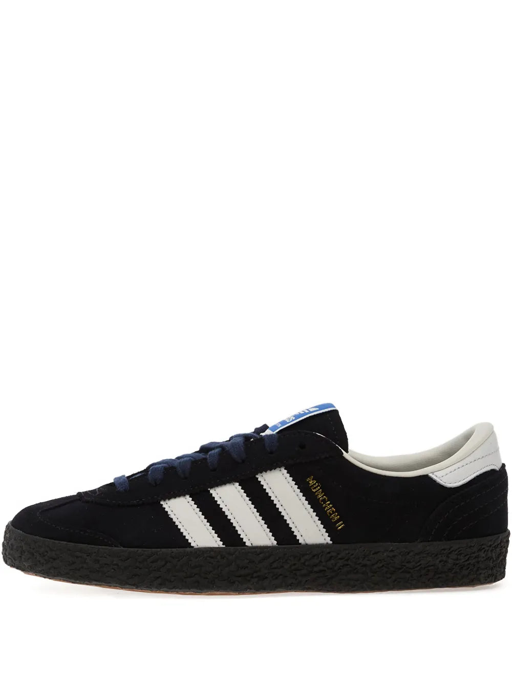 adidas Munchen Ii Spzl Sneakers — Black — Size US M 10 - US W 11.5 — Front View