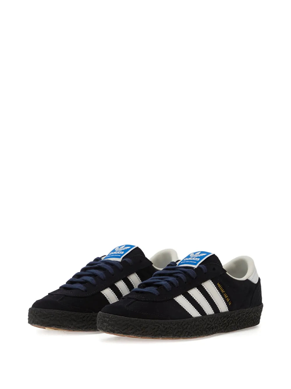 adidas Munchen Ii Spzl Sneakers — Black — Size US M 10 - US W 11.5 — Side View