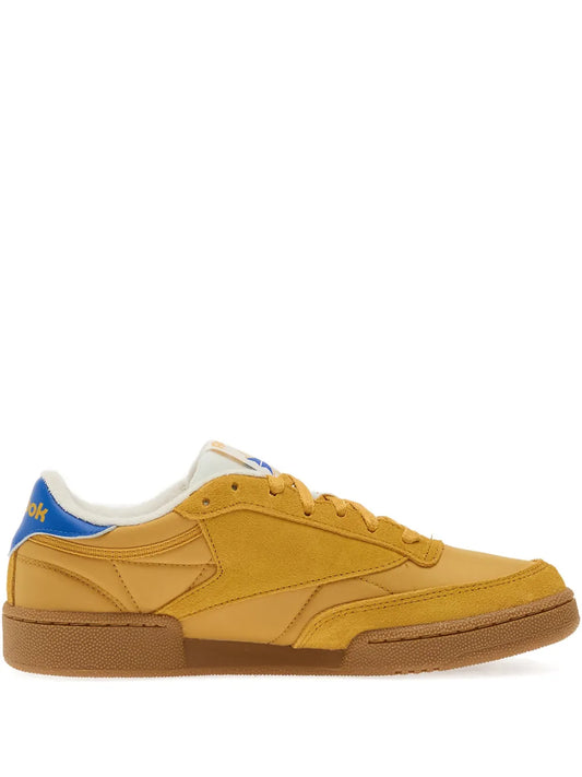Reebok Club C 85 — Yellow — Size US M 3.5 - US W 5 — Front View