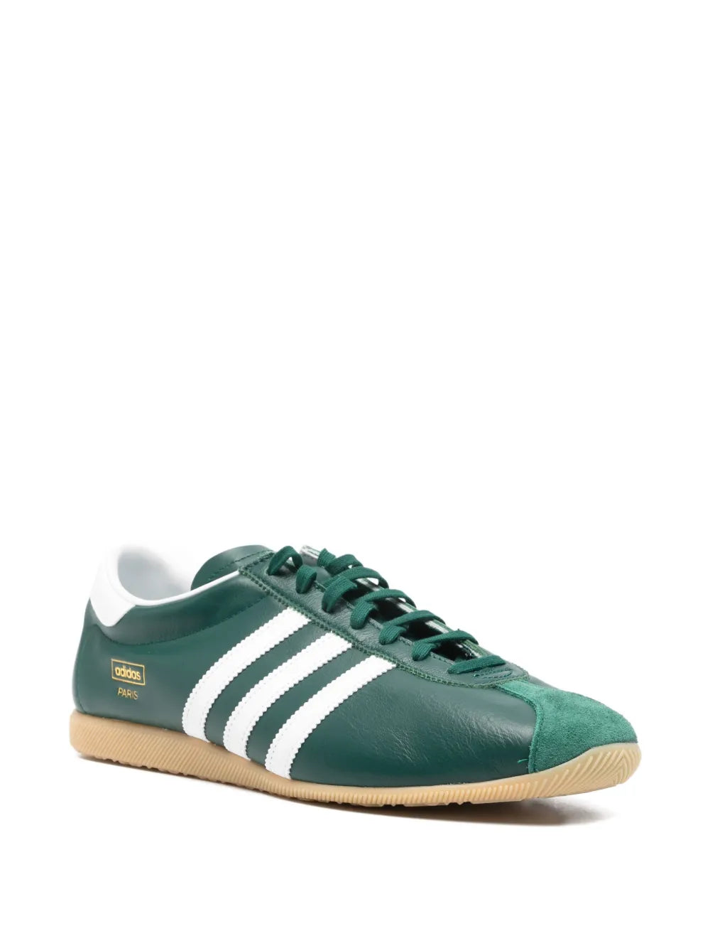 adidas Paris Lace-Up Sneakers — Green — Size US M 4.5 - US W 6 — Side View