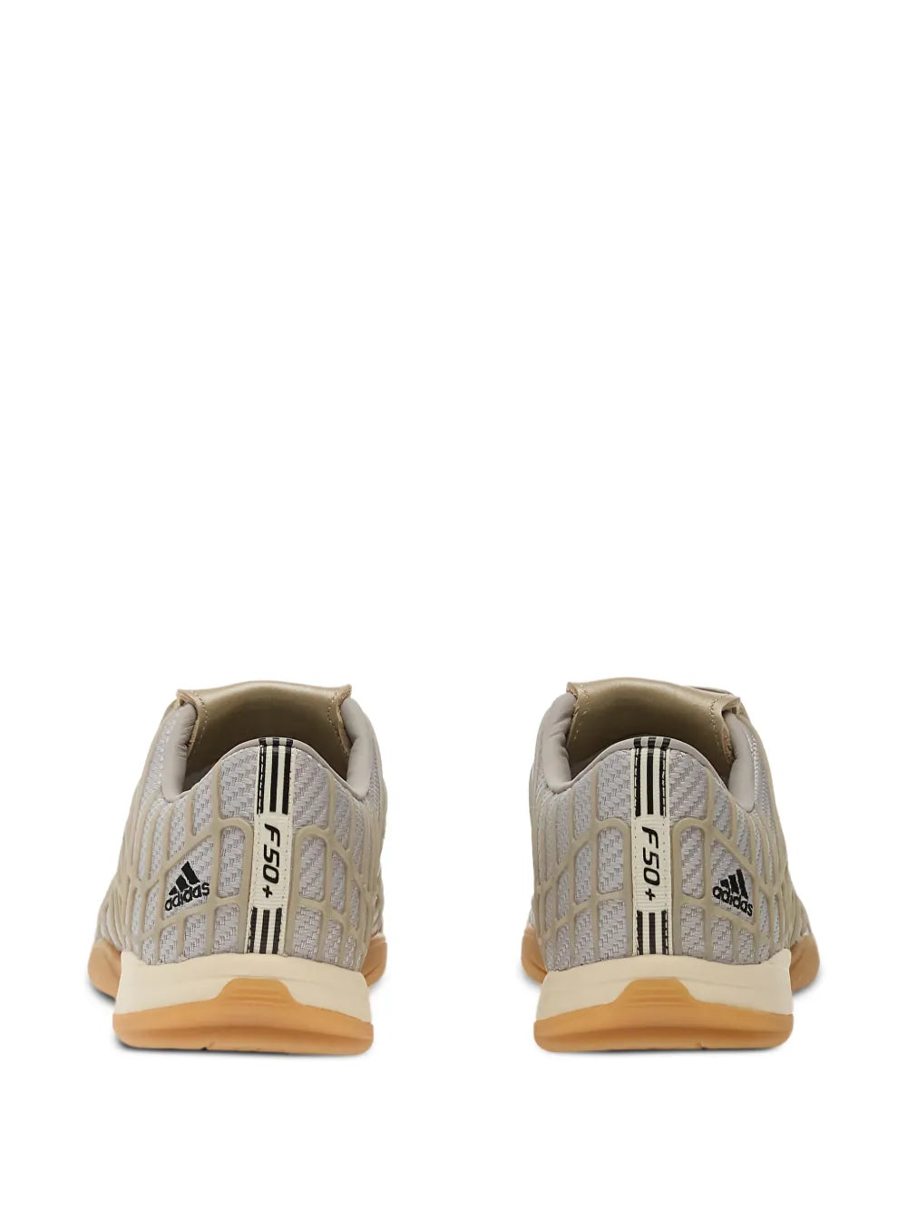 adidas F50 Sala Sp Consortium Sneakers — Gray / Beige — Size US M 10.5 - US W 12 — Back View