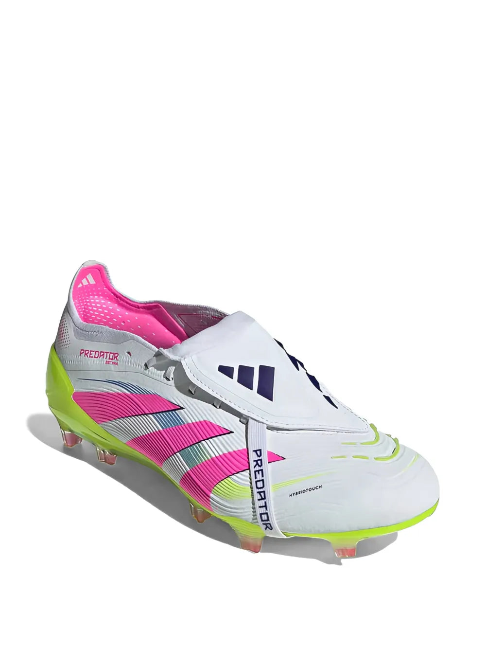 adidas Predator Elite Fold-Over Tongue Fg Cleats — White — Size US M 4.5 - US W 6 — Side View