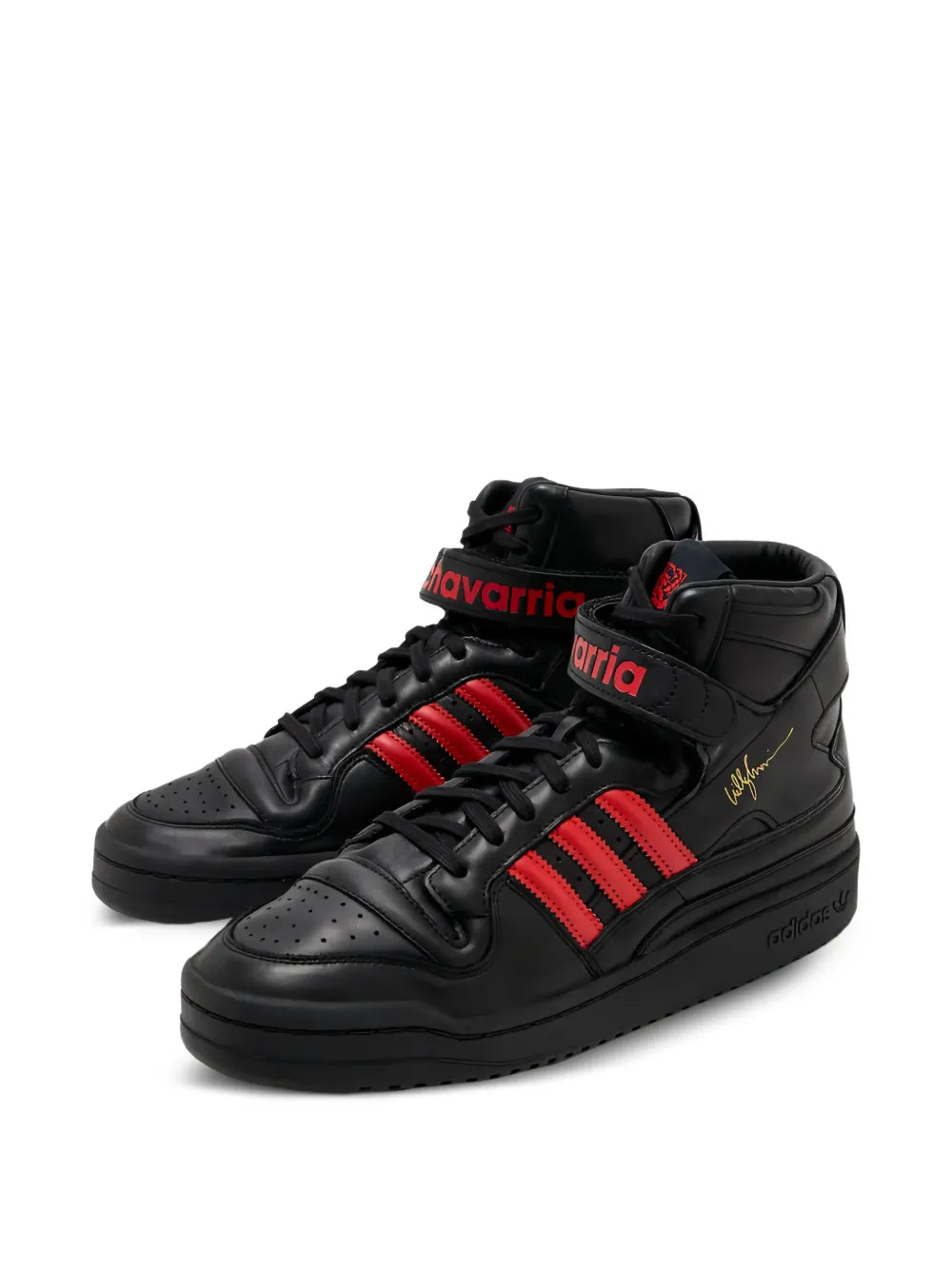 adidas Forum 84 Three-Stripe Sneakers — Black — Size US M 8.5 - US W 10 — Side View