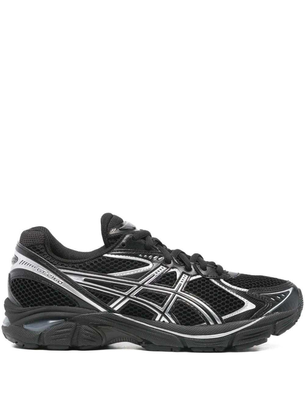 ASICS Gt-2160 Metallic-Detail — Black — Size US M 3.5 - US W 5 — Front View
