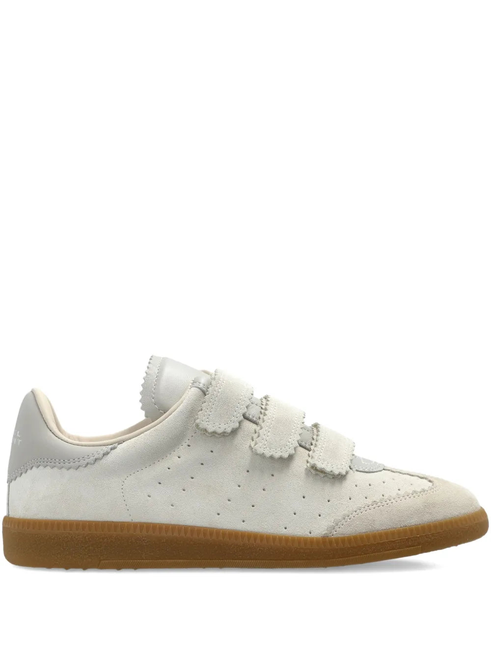 ISABEL MARANT Scallop-Trim Strap — Beige — Size US M 3.5 - US W 5 — Front View