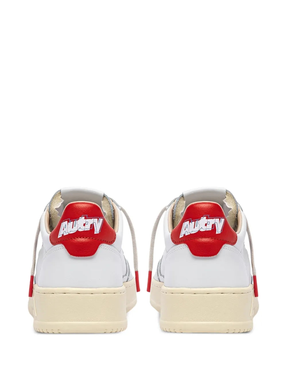 Autry Medalist Low-Tops Leather — White — Size US M 3.5 - US W 5 — Back View