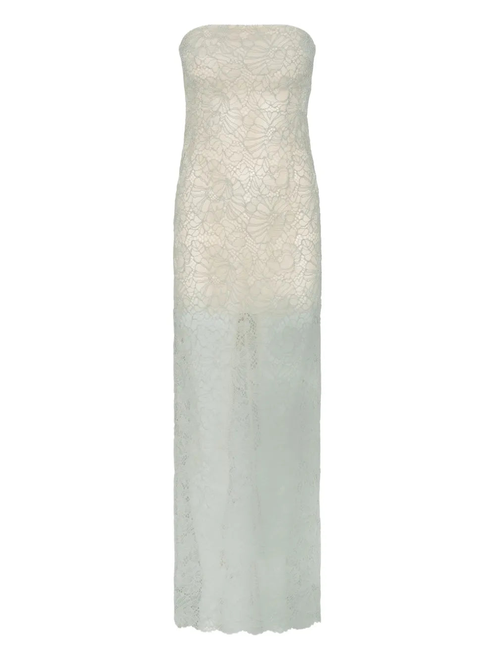 Rotate Birger Christensen Lace Midi Dress — White — Size XS — Front View