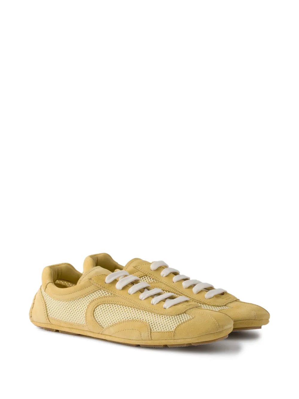 Prada Re-Edition Suede Mesh — Yellow — Size US M 3.5 - US W 5 — Side View