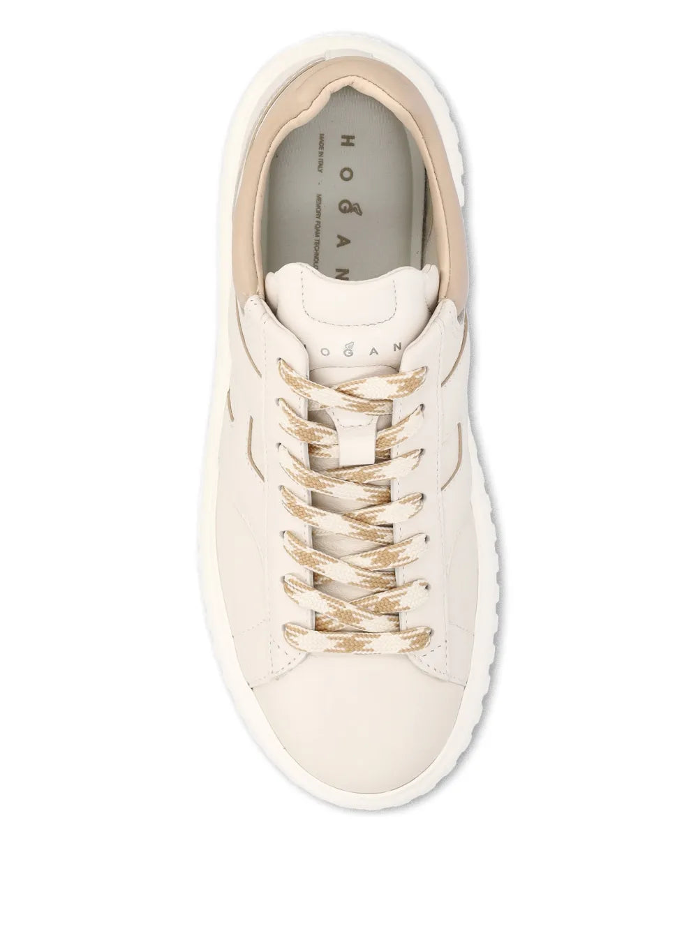 Hogan Lace-Up — White — Size US M 3.5 - US W 5 — Back View