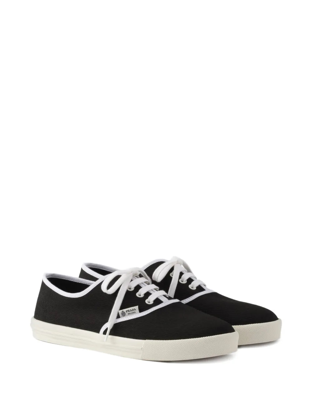 Prada Lace-Up Round-Toe — Black — Size US M 3.5 - US W 5 — Side View