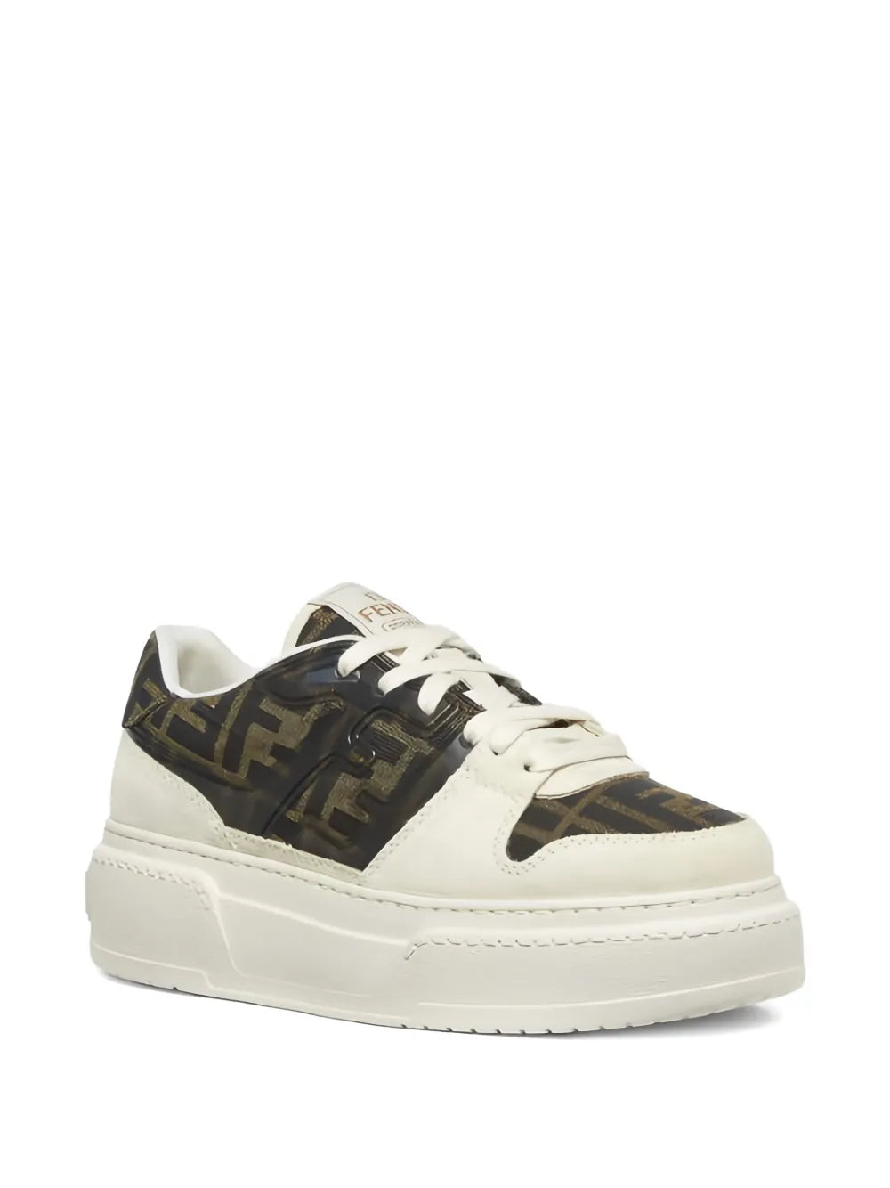 FENDI Ff-Logo — Brown — Size US M 3.5 - US W 5 — Side View