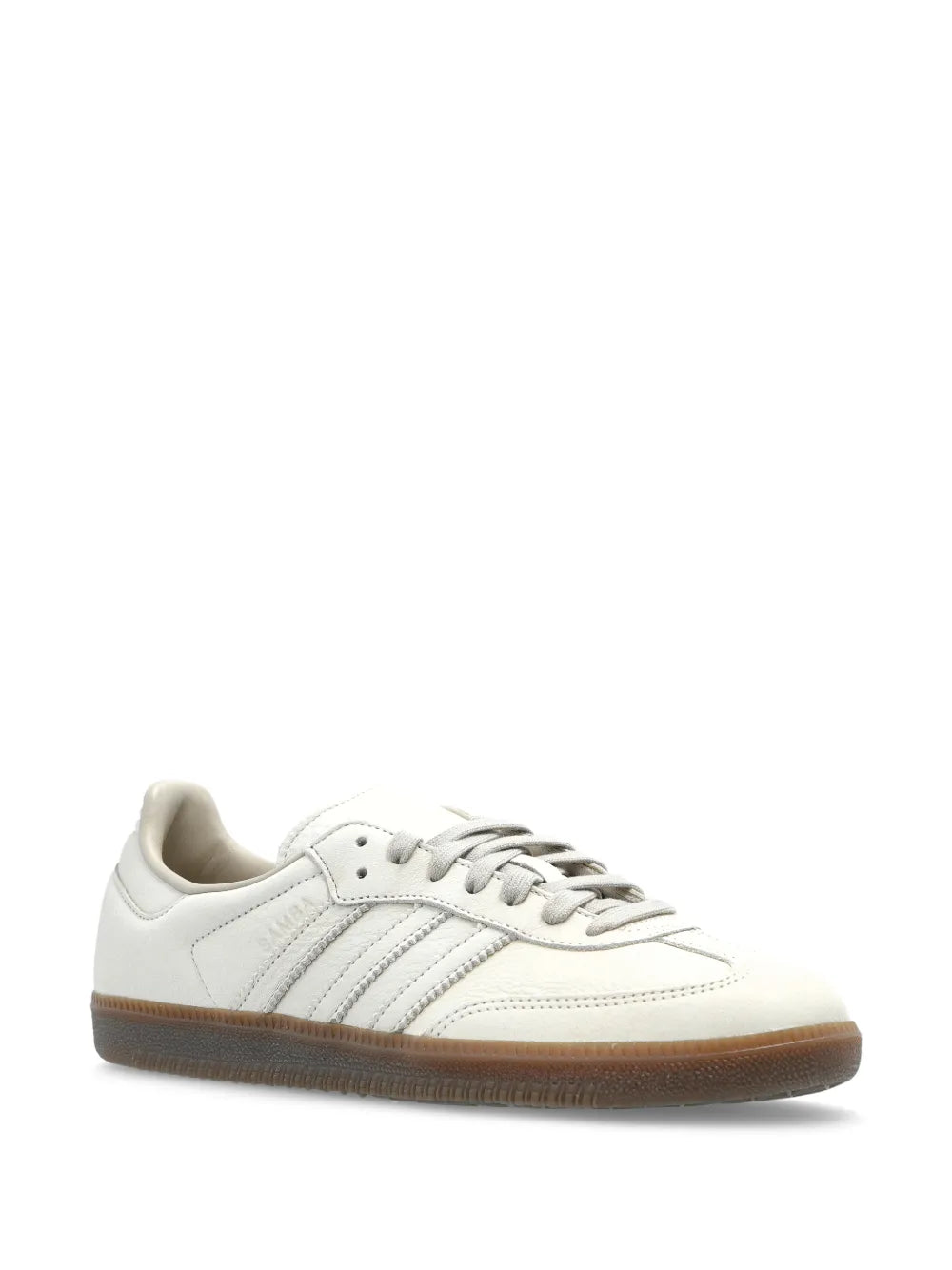 adidas Samba Og Laced Striped Sneakers — White — Size US M 3.5 - US W 5 — Side View