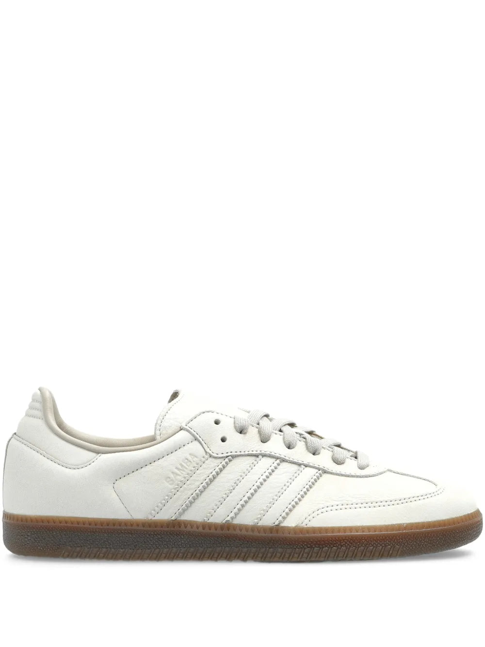 adidas Samba Og Laced Striped Sneakers — White — Size US M 3.5 - US W 5 — Front View