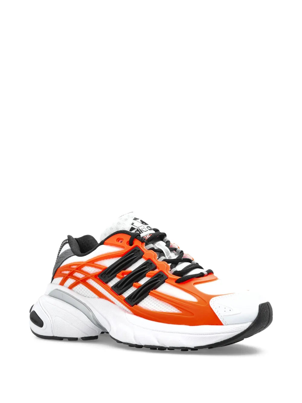 adidas Panelled Sneakers — White, Black / Orange — Size US M 4.5 - US W 6 — Side View