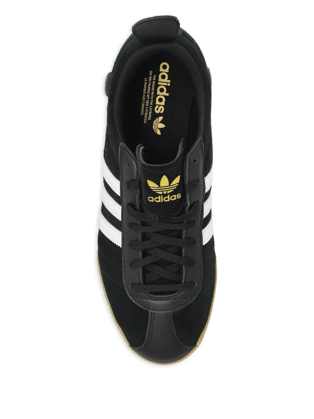 adidas Samba 62 Super — Black — Size US M 3.5 - US W 5 — Top View