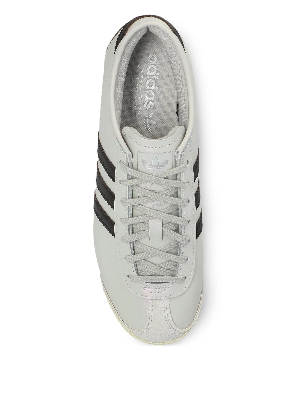 adidas Stripes Lace-Up Trainers — Grey — Size US M 3.5 - US W 5 — Back View