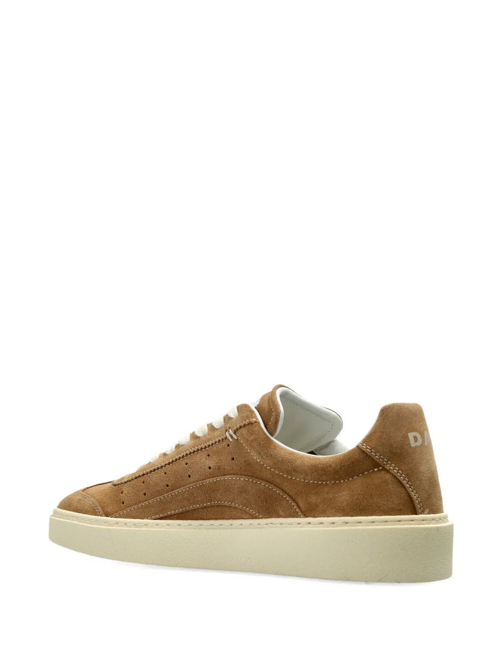 DSQUARED2 Rider Suede Low-Top — Brown — Size US M 3.5 - US W 5 — Back View