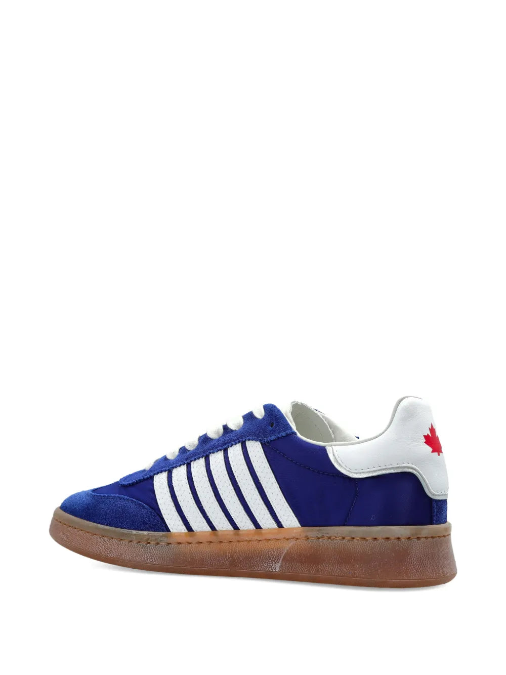 DSQUARED2 Boxer Striped Leather — Blue — Size US M 3.5 - US W 5 — Back View