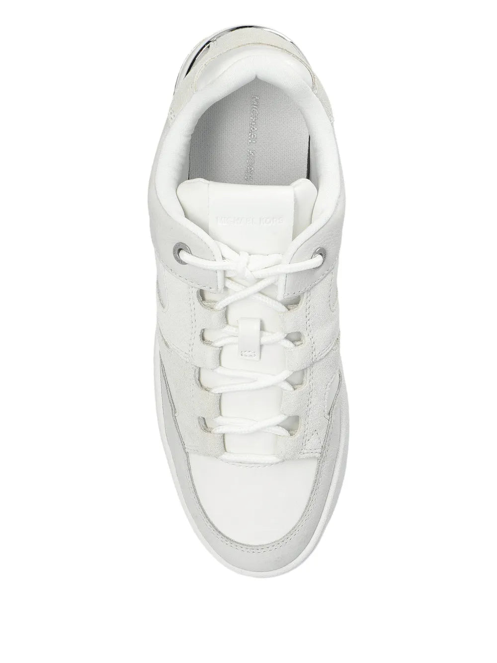 Michael Michael Kors Ryder Panelled Platform Low-Top — Grey — Size US M 3.5 - US W 5 — Top View