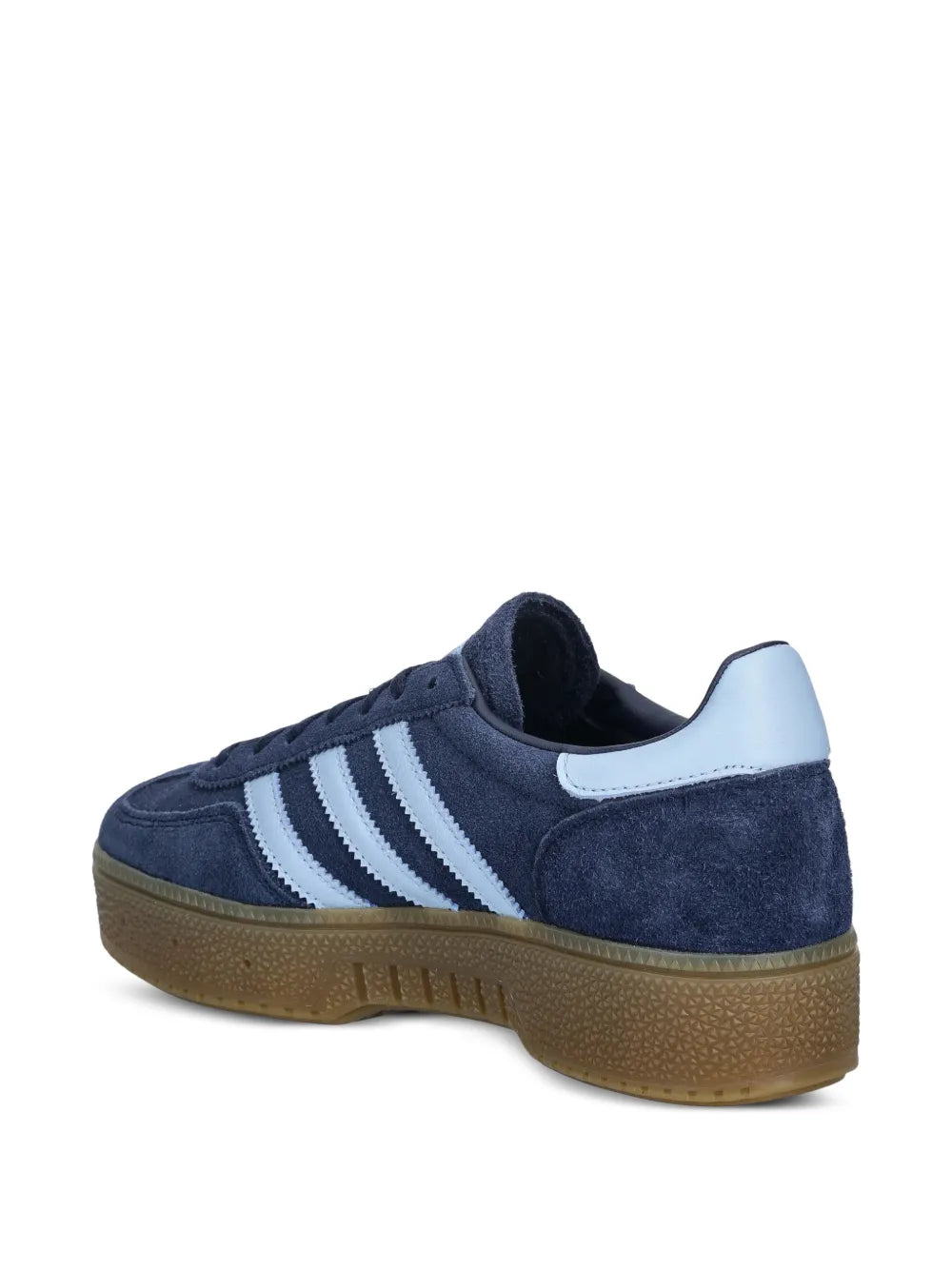 adidas Handball Spezial Three-Stripes — Blue — Size US M 3.5 - US W 5 — Back View