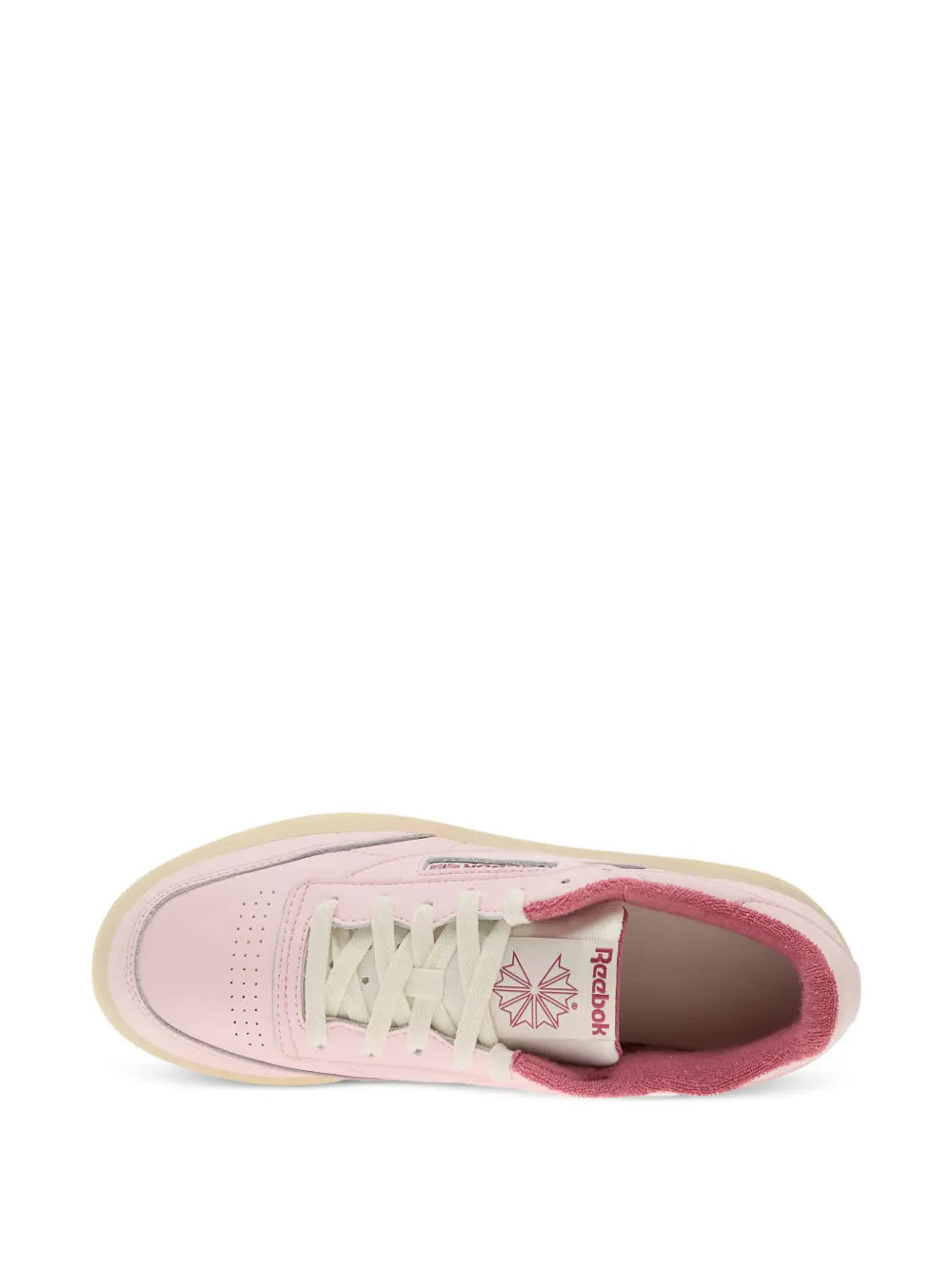 Reebok Club C 85 — Pink — Size US M 3.5 - US W 5 — Top View