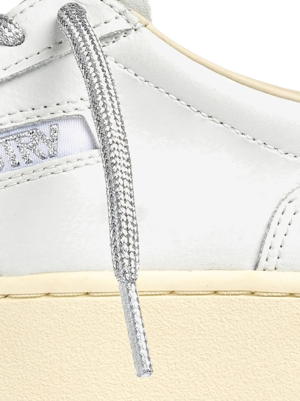 Autry Medalist Platform Leather — White — Size US M 3.5 - US W 5 — Detail View