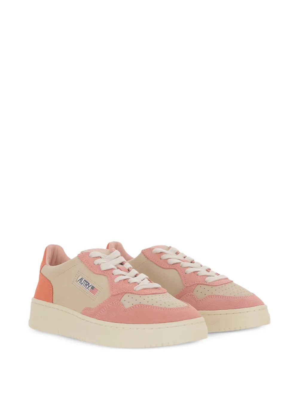 Autry Medalist Low Tri-Colour — Beige — Size US M 3.5 - US W 5 — Side View