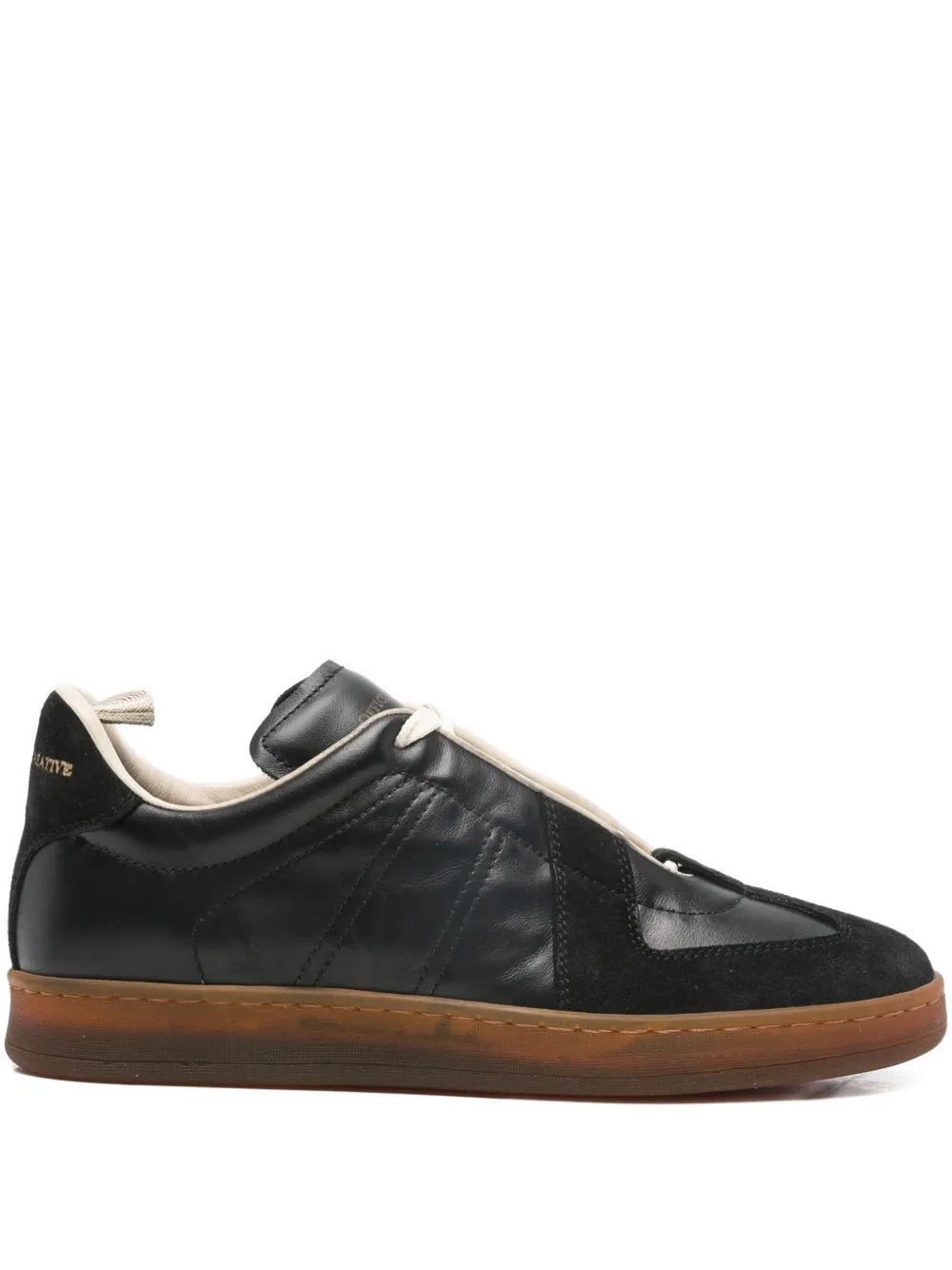 Officine Creative Panelled Lace-Up Low-Top — Black — Size US M 3.5 - US W 5 — Front View