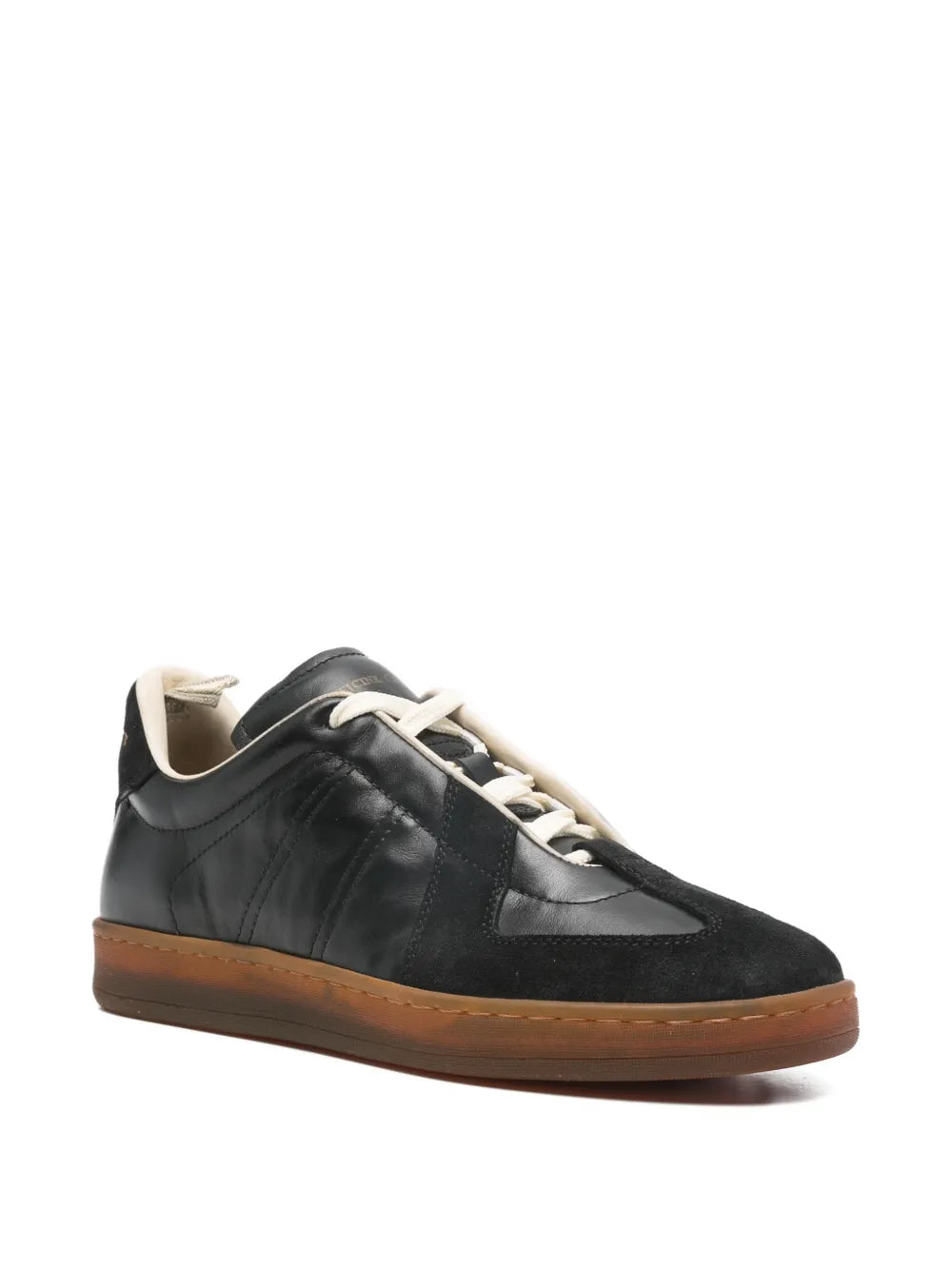 Officine Creative Panelled Lace-Up Low-Top — Black — Size US M 3.5 - US W 5 — Side View