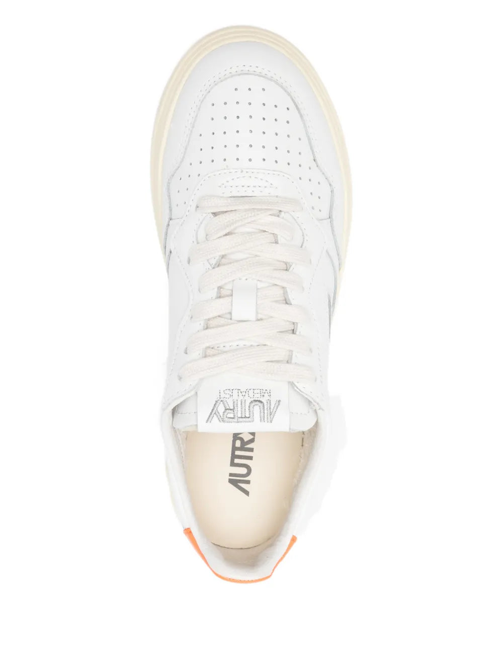 Autry Medalist Low — White — Size US M 3.5 - US W 5 — Top View