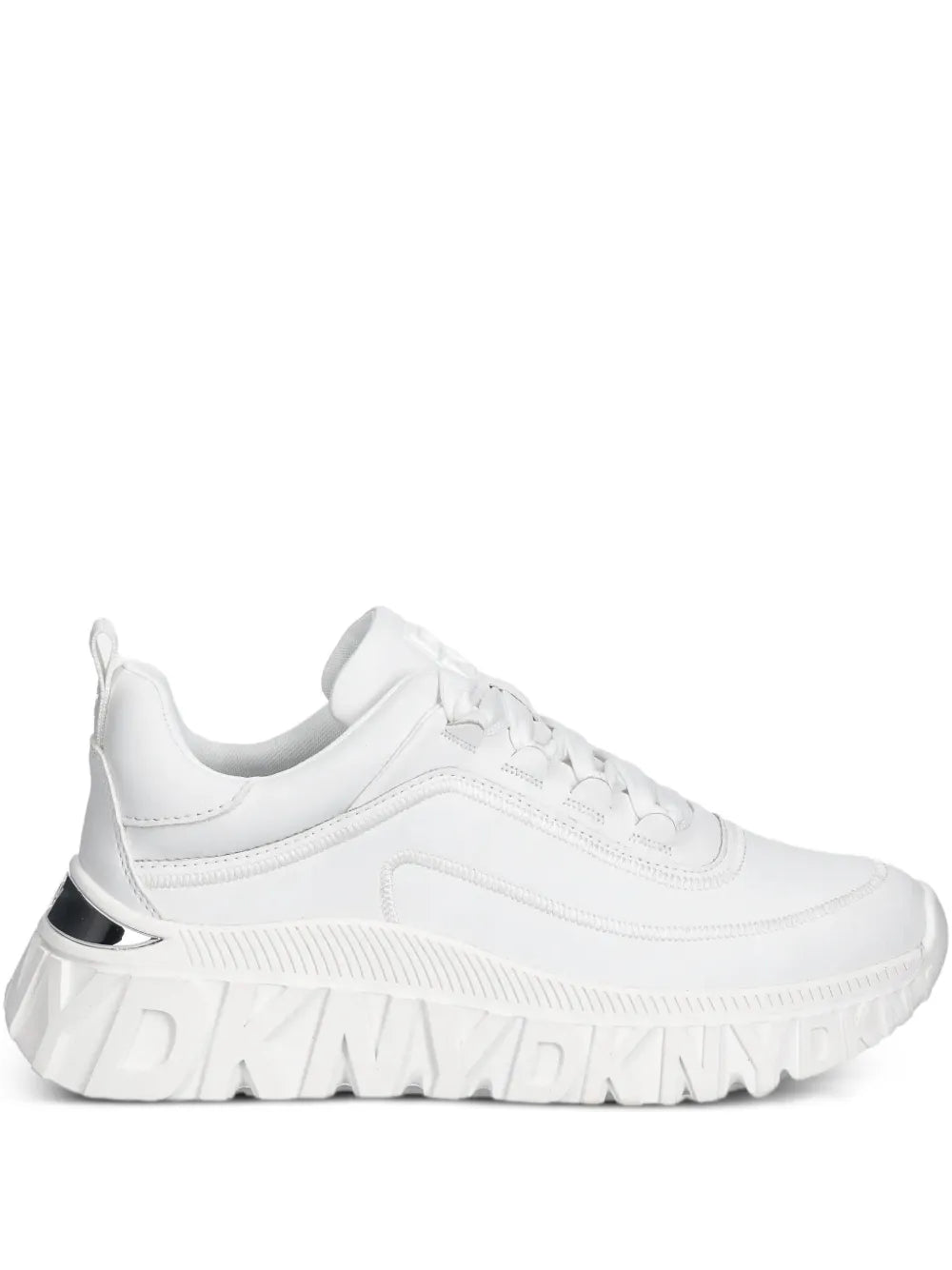 DKNY Logo-Embossed — White — Size US M 3.5 - US W 5 — Front View