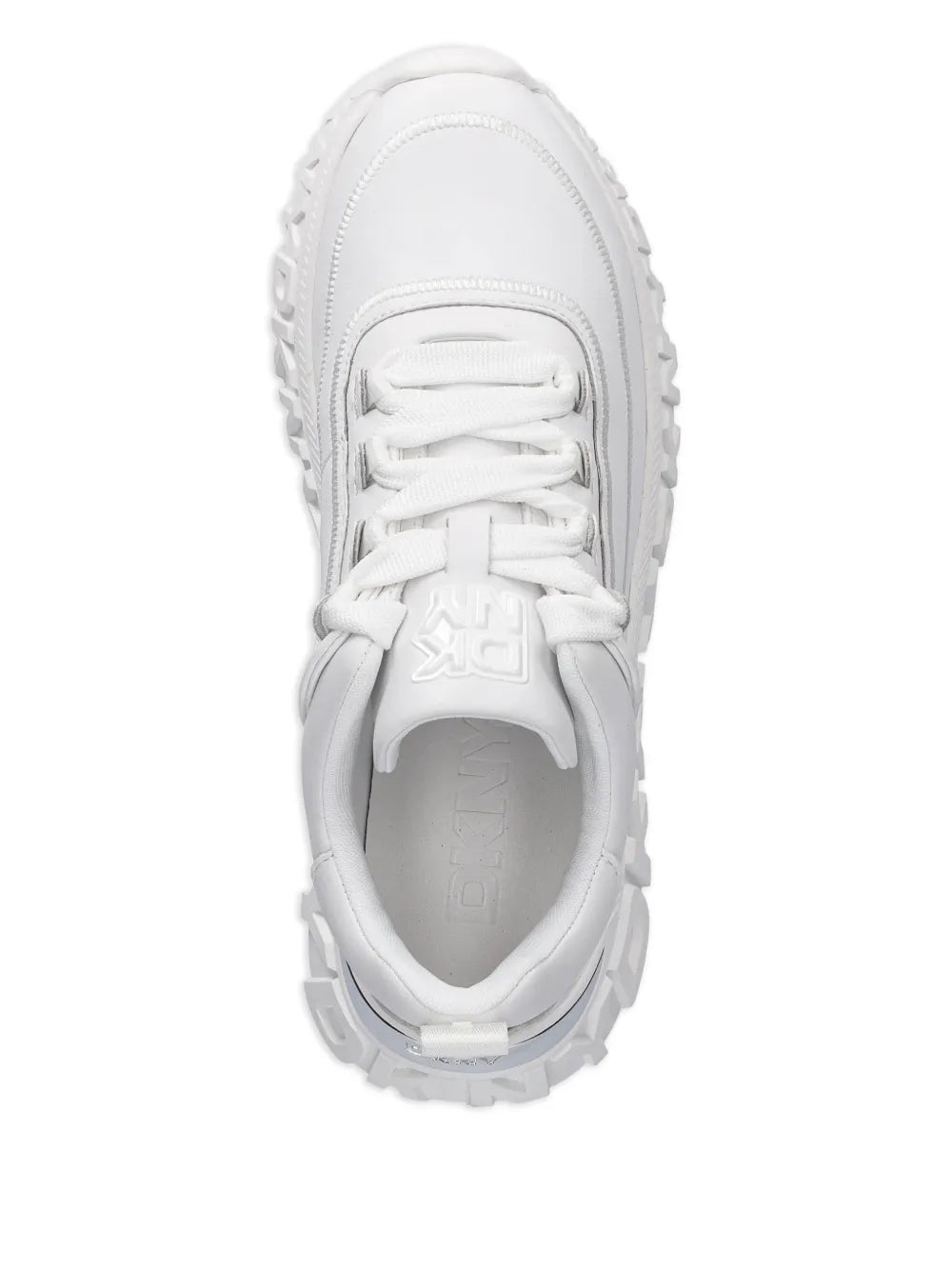 DKNY Logo-Embossed — White — Size US M 3.5 - US W 5 — Top View