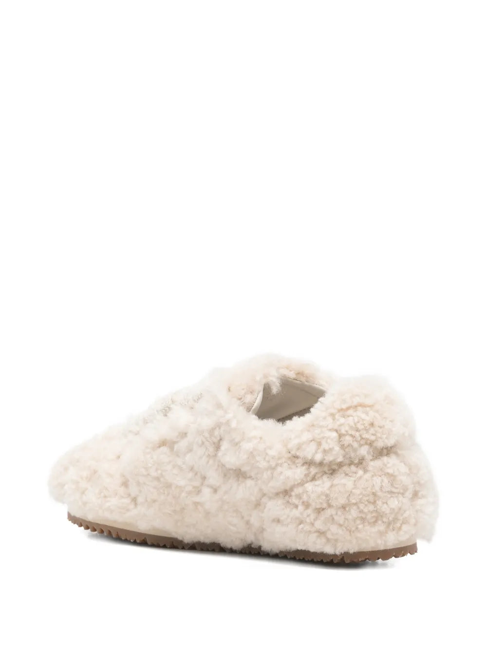 Axel Arigato Tact Shearling Runner — Beige — Size US M 3.5 - US W 5 — Back View