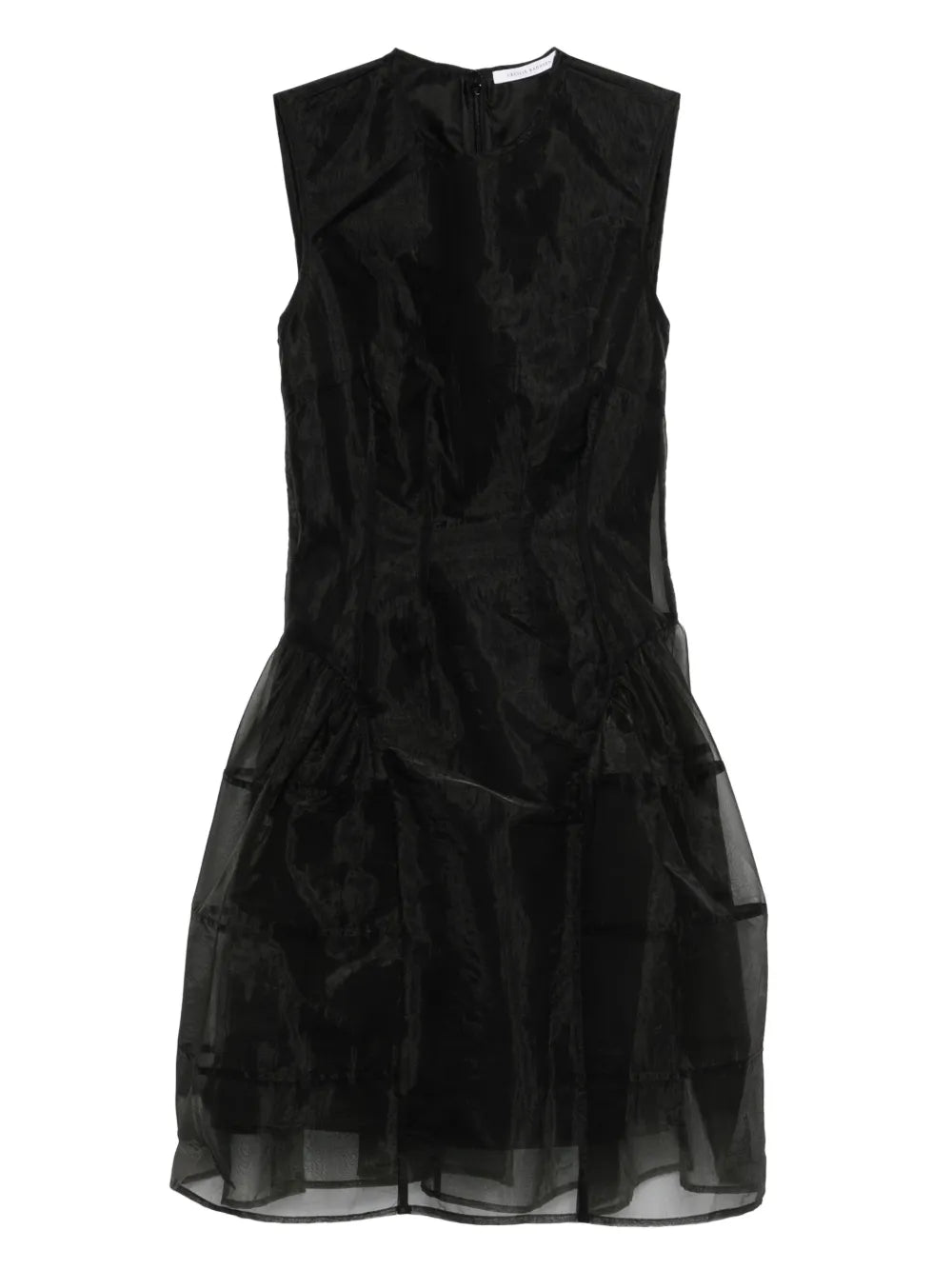 Cecilie Bahnsen Crew Neck Mini Dress — Black/ Red — Size XS — Front View