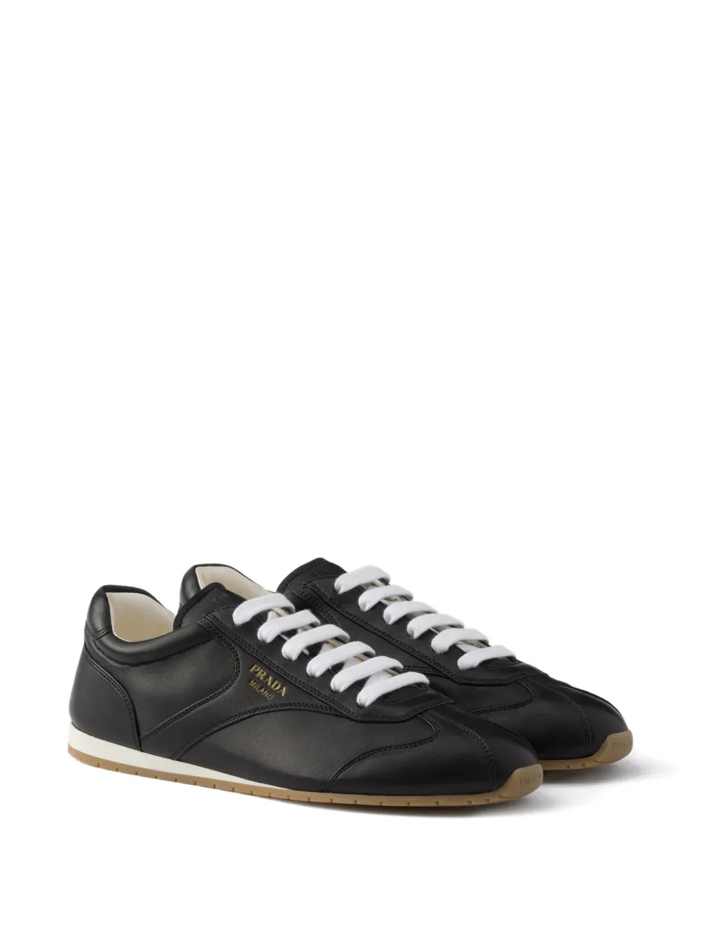 Prada Leather Lace-Up — Black — Size US M 3.5 - US W 5 — Side View
