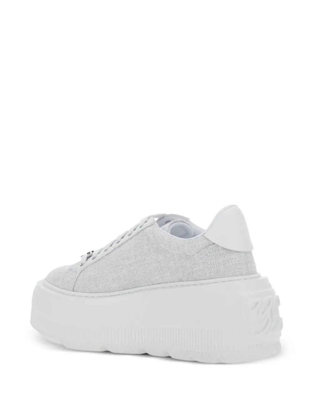 Casadei Nexus Platform Embellished — Grey — Size US M 3.5 - US W 5 — Top View