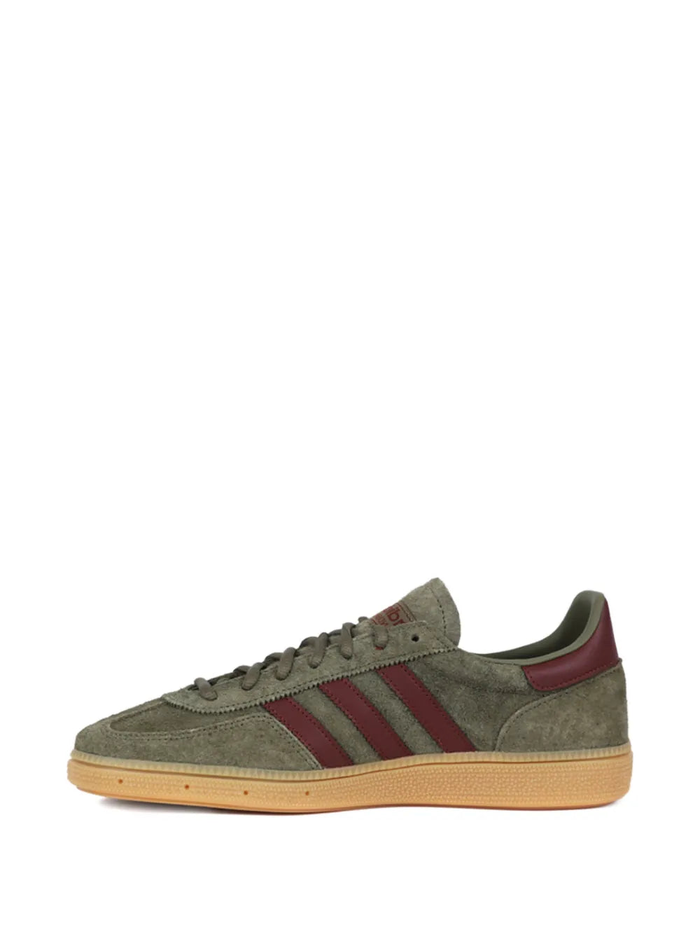 adidas Handball Spezial Three-Stripe — Green — Size US M 3.5 - US W 5 — Side View