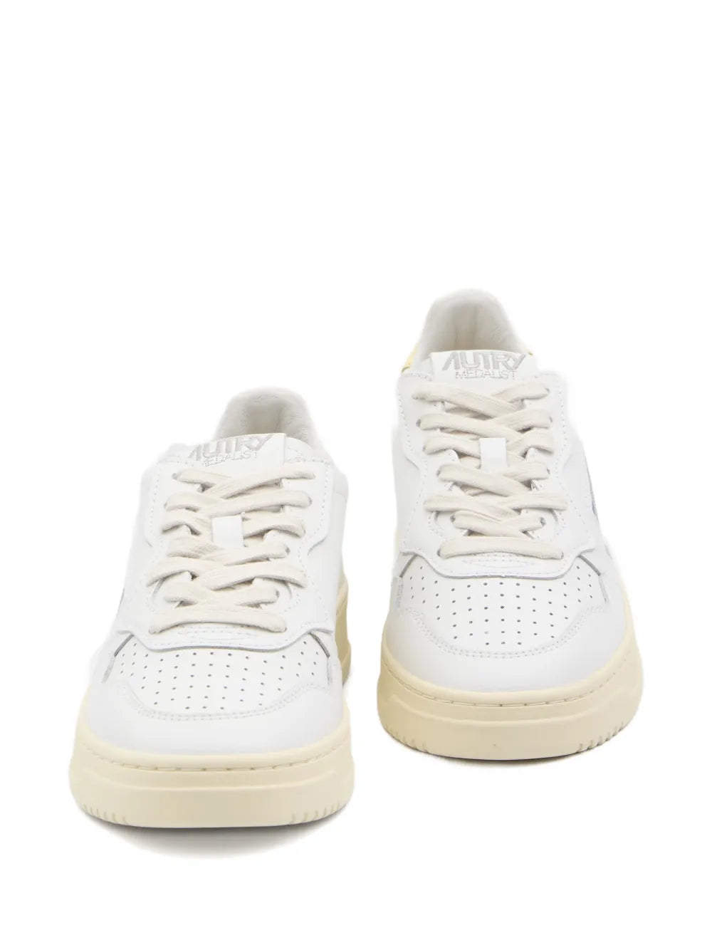 Autry Medalist Leather — White — Size US M 3.5 - US W 5 — Top View