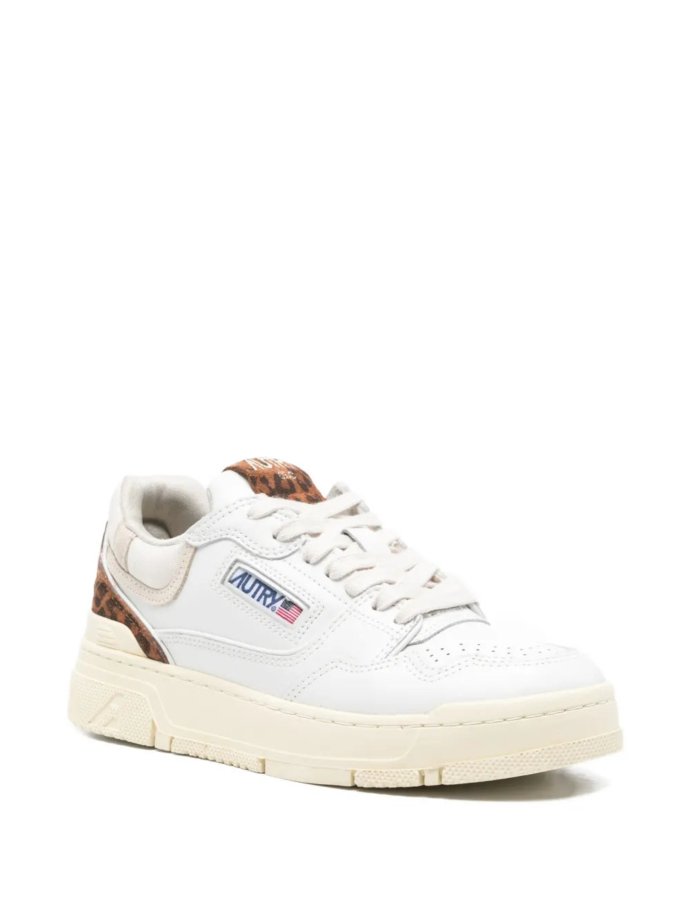 Autry Clc Leopard-Print — White — Size US M 3.5 - US W 5 — Side View
