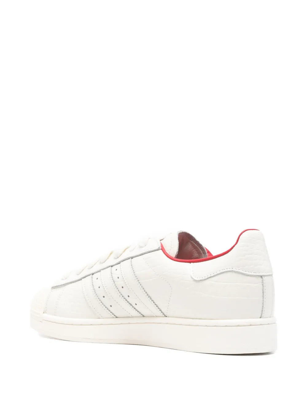 adidas Superstar Ii Three-Stripes Sneakers — White — Size US M 9.5 - US W 11 — Back View