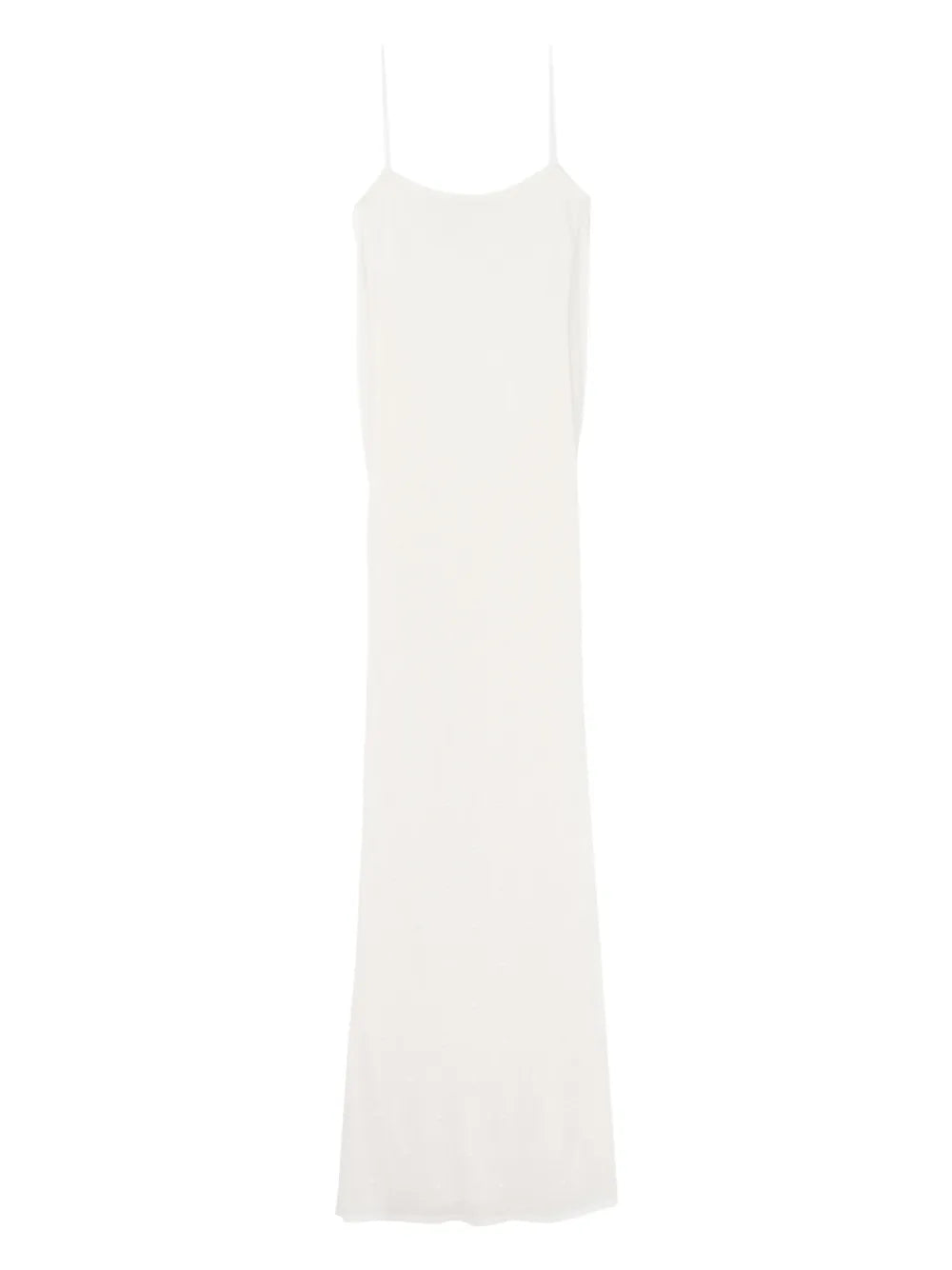 Jacquemus La Plumetis Dress — White/ Red — Size S — Front View