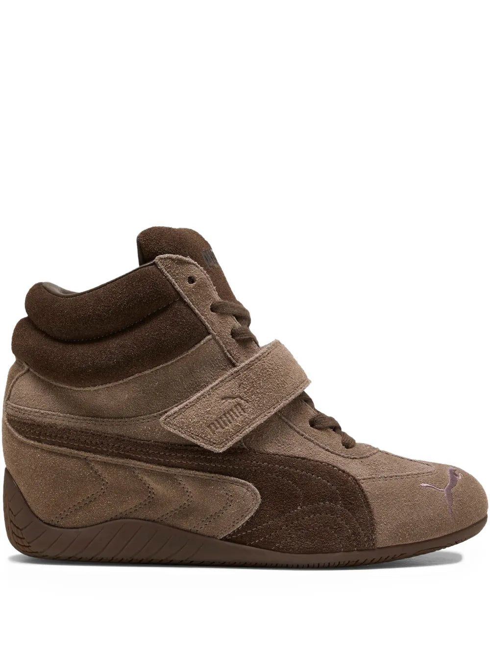 PUMA Speedcat Wedge-Heel — Taupe — Size US M 3.5 - US W 5 — Front View