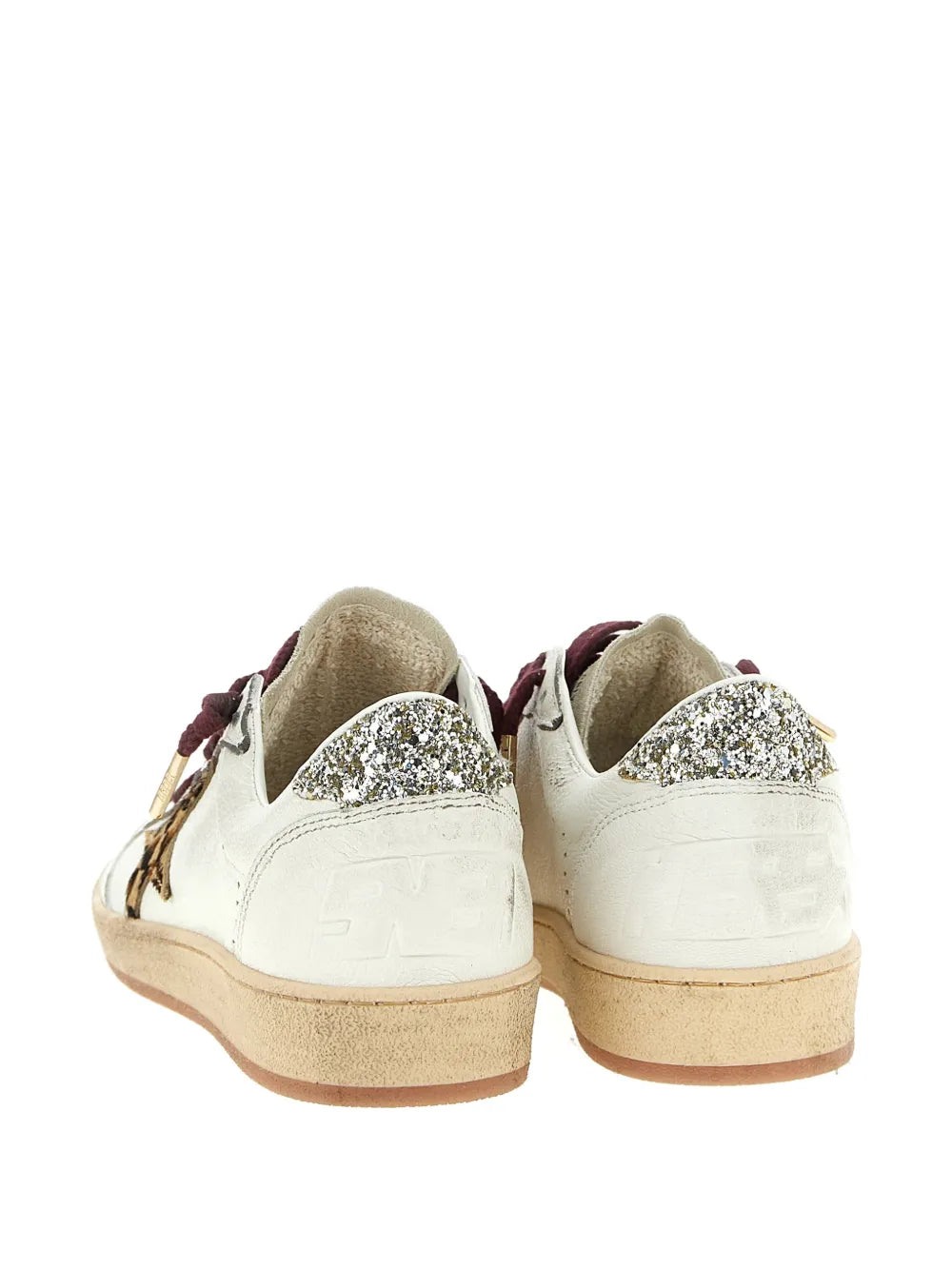 Golden Goose Star-Patch Leather — White — Size US M 3.5 - US W 5 — Back View